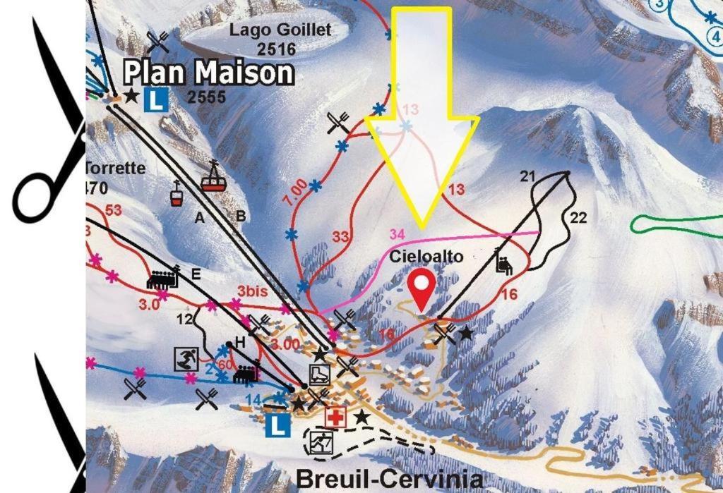 Le Petit Refuge Cervinia Apartment เบรยล์-แชร์วิเนีย ภายนอก รูปภาพ